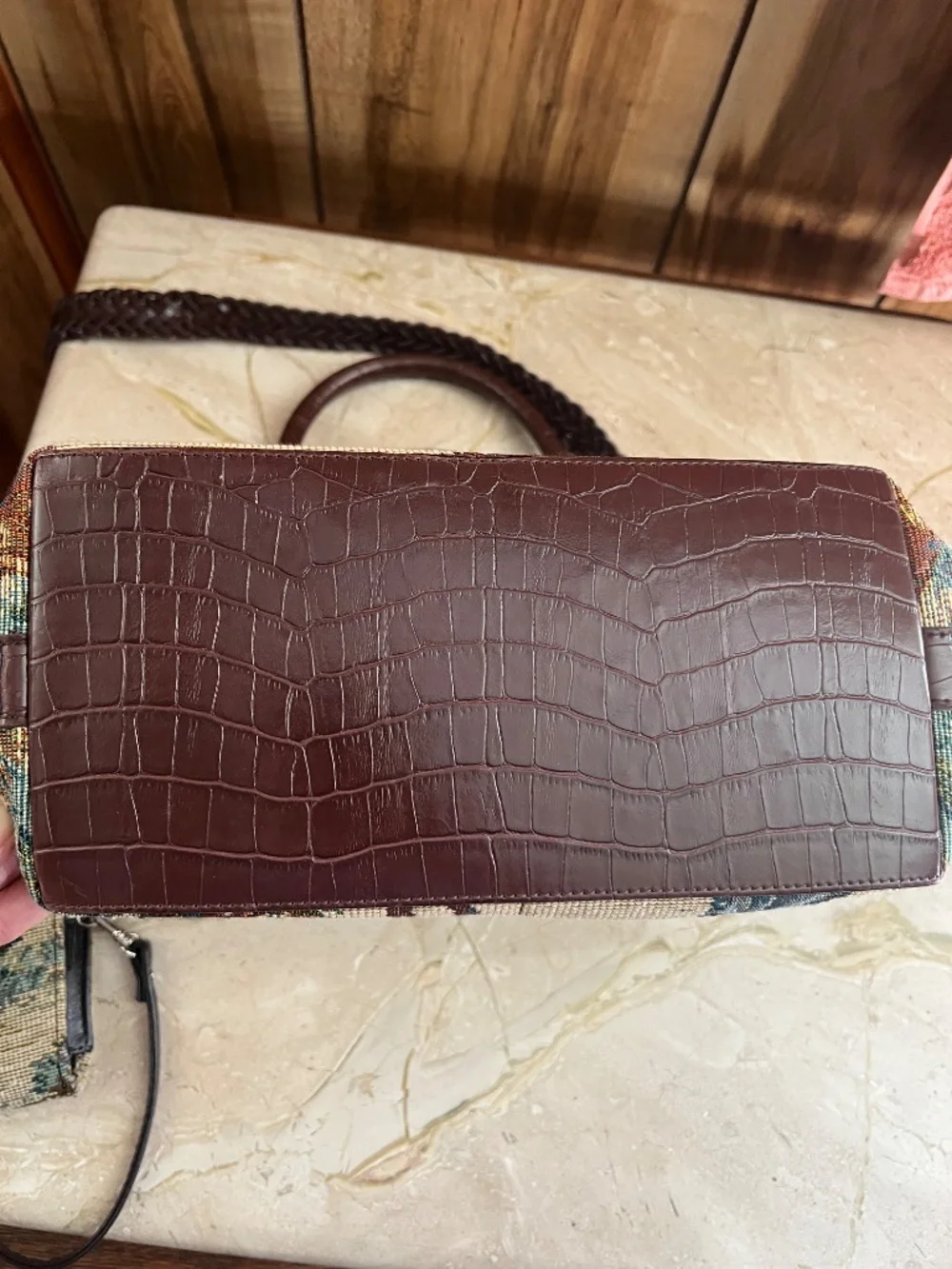 Vintage Texas Leather horse purse
